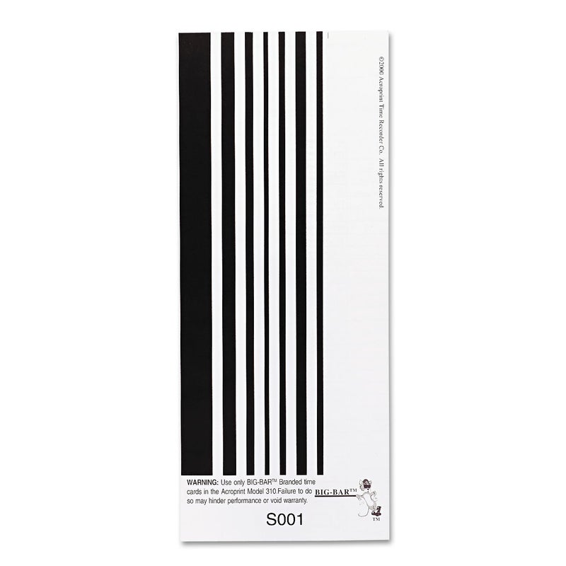 Acroprint 09-6103-080 Time Card for ATT310 Time Recorder, Pack of 200 Time Clock - Image 4